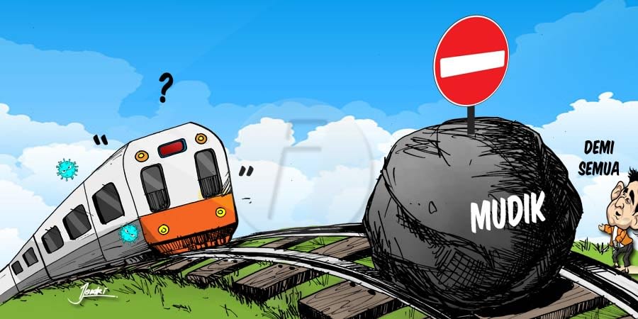 Larang mudik 2021
